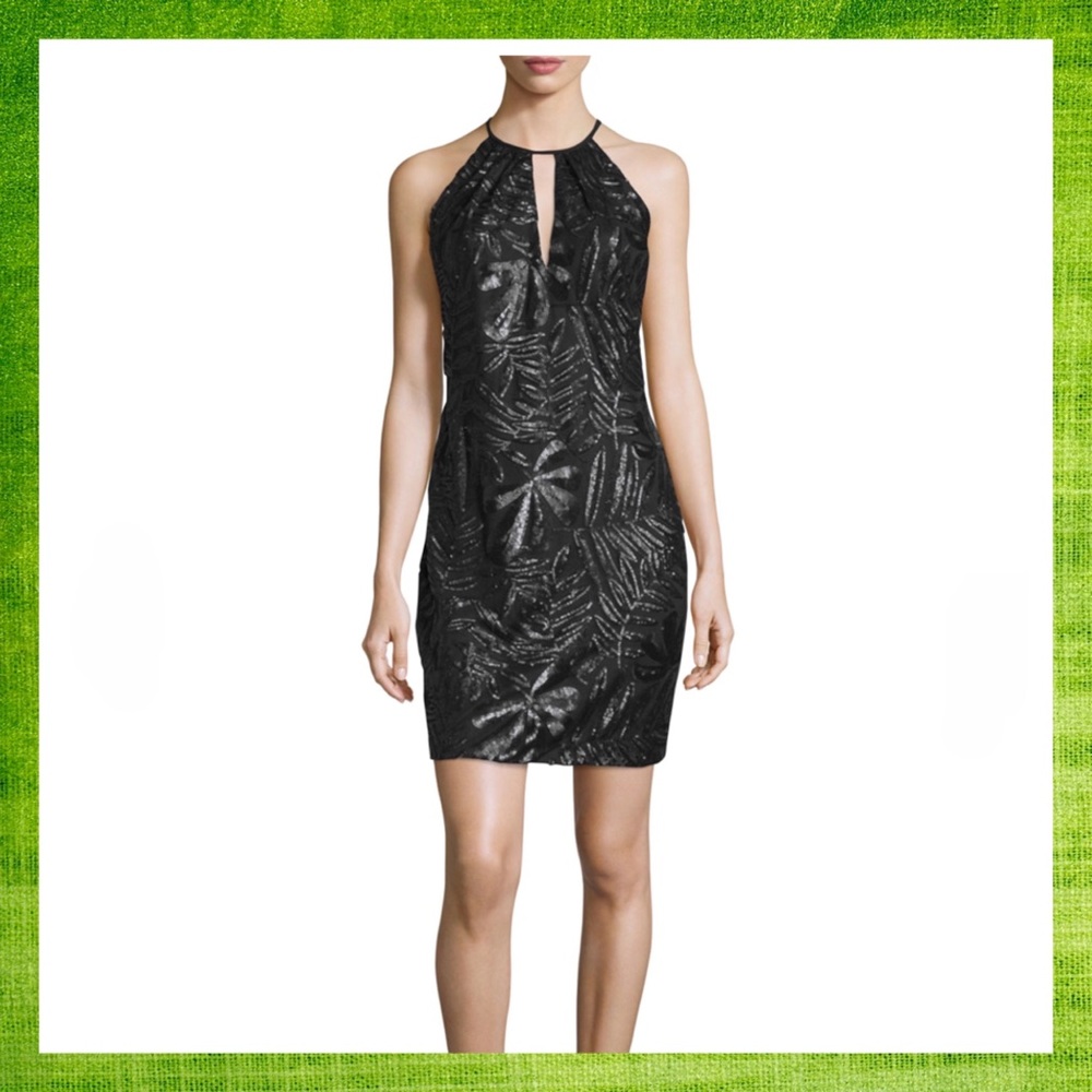 Carmen Marc Valvo Embroidered Cocktail Dress NWT - Picture 1 of 7